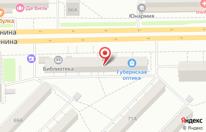 Аптека Аптеки Кузбасса на проспекте Ленина, 71 на карте