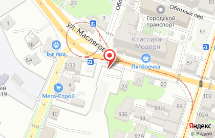 Ремонтная мастерская в Нижегородском районе на карте
