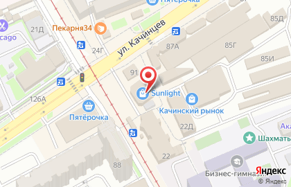 Салон оптики Визус в Дзержинском районе на карте