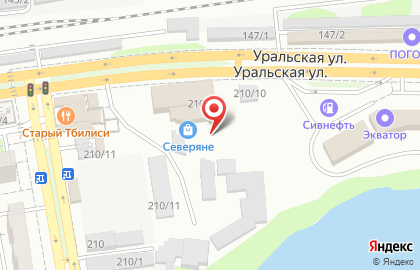 Торговый дом Северяне в Карасунском районе на карте