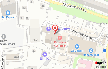 Трэвэл Стор на Запорожской улице на карте