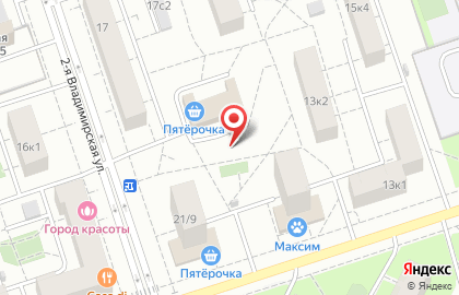 ЗАО Телевик Корпорация на 2-й Владимирской улице на карте