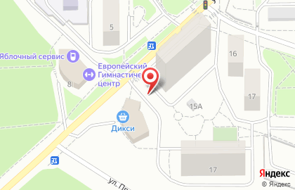 Супермаркет ДИКСИ на улице Полковника милиции Курочкина на карте