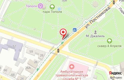 Аудиореклама от РА Медиа-тайм на улице Постникова на карте