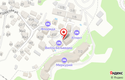 Гостиница Атлант на улице Ленинградской на карте