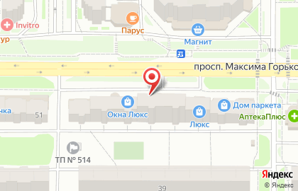 Интернет-магазин Лабиринт на проспекте Максима Горького на карте