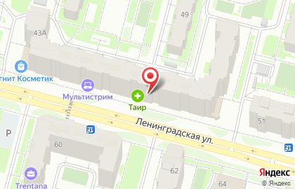 Парикмахерская Мармелад на улице Ленинградской на карте