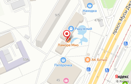Магазин Магнит Косметик на проспекте Мусы Джалиля на карте