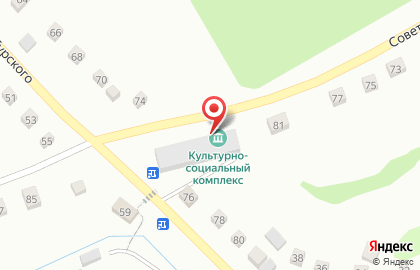 Сельский дом культуры на Советской улице на карте