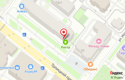 Стоматология Зубной Лекарь на Троицком проспекте на карте