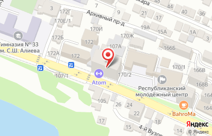 Фитнес-клуб club ATOM на карте