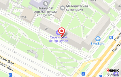 Оптово-розничная компания Фотоцентр РДМ на улице Хамовнический Вал на карте