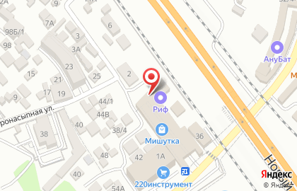 Продовольственный магазин София в Адлерском районе на карте