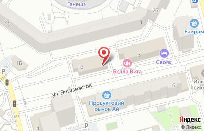 Кубышка на улице Энтузиастов на карте