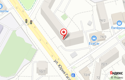 Парикмахерская Дали на улице Юрия Гагарина на карте