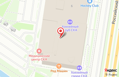 Хоккейный клуб СКА-Нева на проспекте Большевиков на карте