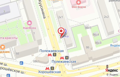 Сервисный центр "Samsung", Полежаевская на карте