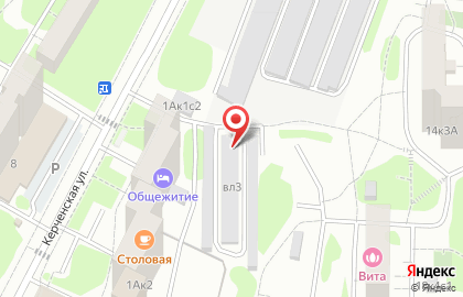 Автостоянка, МГСА, Юго-Западный административный округ на Керченской улице на карте