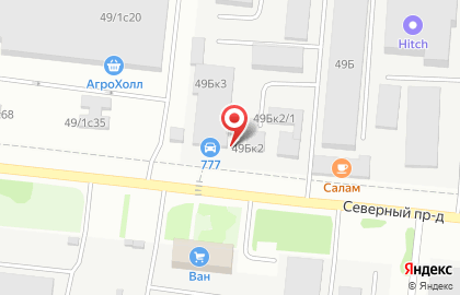 Автосервис 777 на площади Сибиряков-Гвардейцев на карте