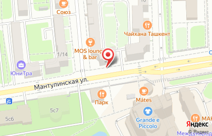 Овощная лавка на Мантулинской улице на карте