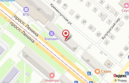 Студия красоты Золотые ножницы на проспекте Ленина на карте