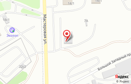 Торгово-сервисное предприятие Стройкомплект в Курчатовском районе на карте