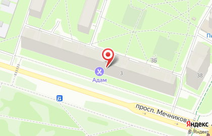 Мужская парикмахерская Адам на карте