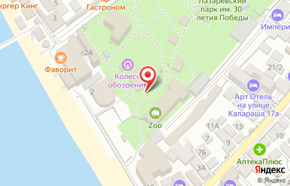 Касса по продаже билетов на аттракционы на карте