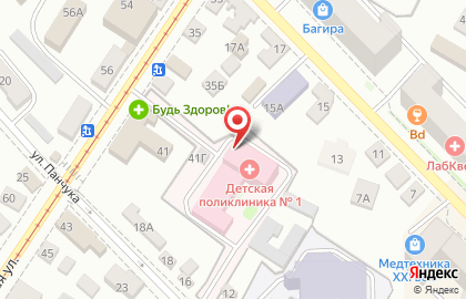 Детская поликлиника №1 Заводского района г. Орла в Заводском районе на карте