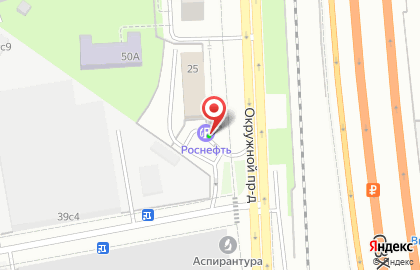 Технический центр Роснефть на метро Партизанская на карте