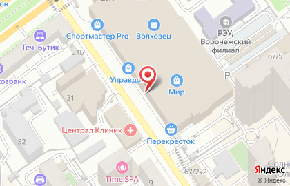 Магазин цветов в Воронеже на карте
