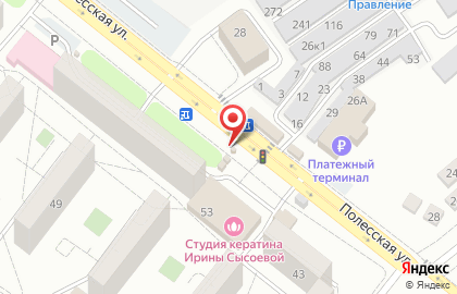 Киоск по продаже питьевой воды Ключ здоровья на Полесской улице на карте