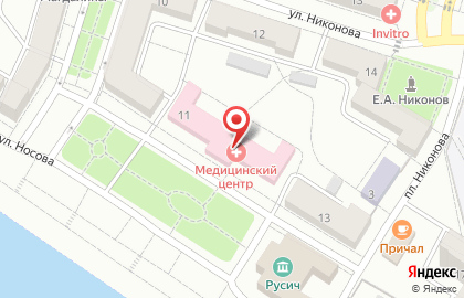 Самарский медицинский клинический центр Федерального медико-биологического агентства России на улице Носова на карте