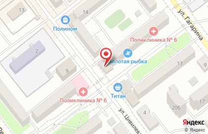 Барис на улице Гагарина на карте