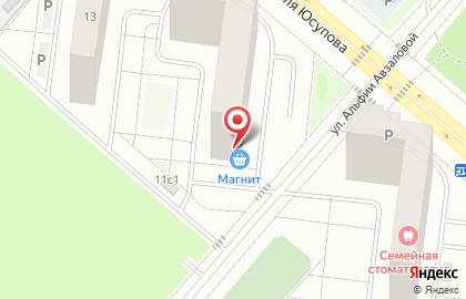 Супермаркет Магнит в Кировском районе на карте