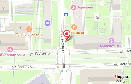 Продовольственный магазин в Московском районе на карте