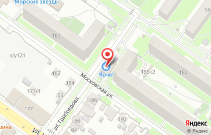 Супермаркет Ярче! в Октябрьском районе на карте