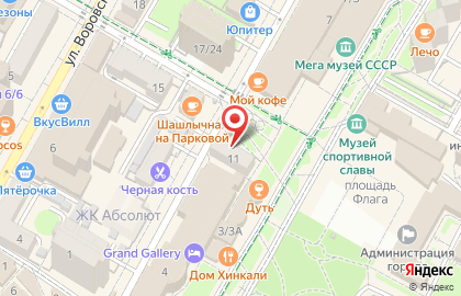 Белый Сад на карте