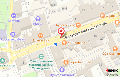 Радуга звуков на Большой Московской улице на карте