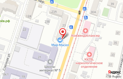 Магазин автотоваров на Краснореченской улице на карте