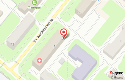 Апатитско-Кировская центральная городская больница на улице Космонавтов на карте