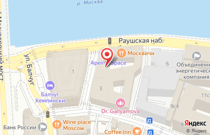 Сеть лаундж-баров Мята Lounge на Раушской набережной на карте