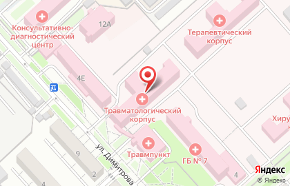 Родильный дом №7, Городская клиническая больница №7 на карте