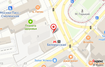 Межрайонная ассоциация адвокатов Москвы на площади Тверской Заставы на карте