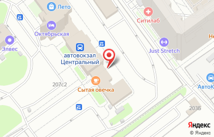 Супермаркет Москва в Октябрьском районе на карте