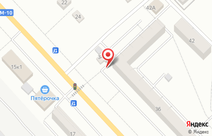 Супермаркет Магнит на Московском шоссе на карте