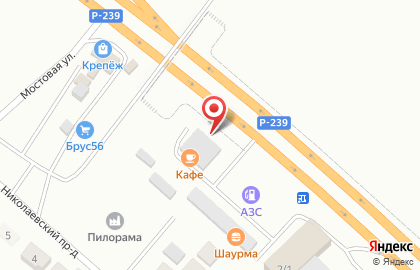 Торгово-производственная компания Брус56 на Мостовой улице на карте