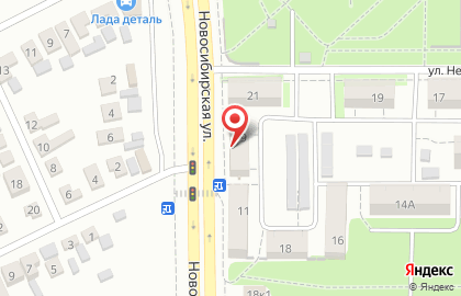 Магазин разливного пива Бир Мир на Новосибирской улице на карте