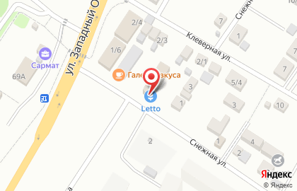 Садовый центр Letto на Снежной улице на карте
