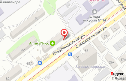 Поволжский банк Сбербанка России на Ставропольской улице на карте